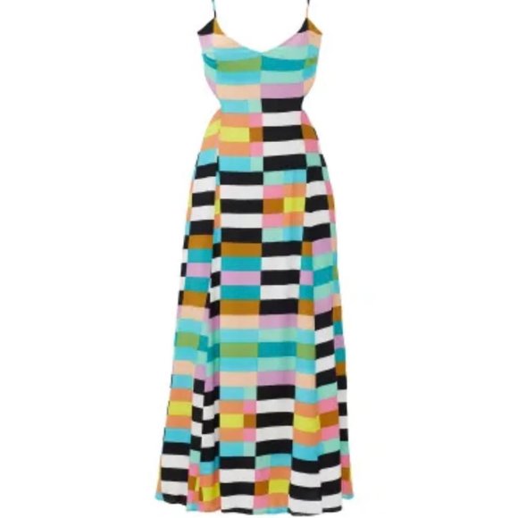 Mara Hoffman Rainbow Flag Stripe Maxi Dress - Picture 1 of 11